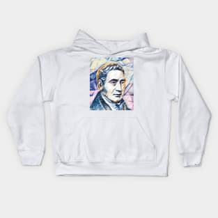 George Stephenson Portrait | George Stephenson Artwork 12 Kids Hoodie